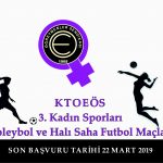 KTOEÖS Kadın Spor Afiş 2019